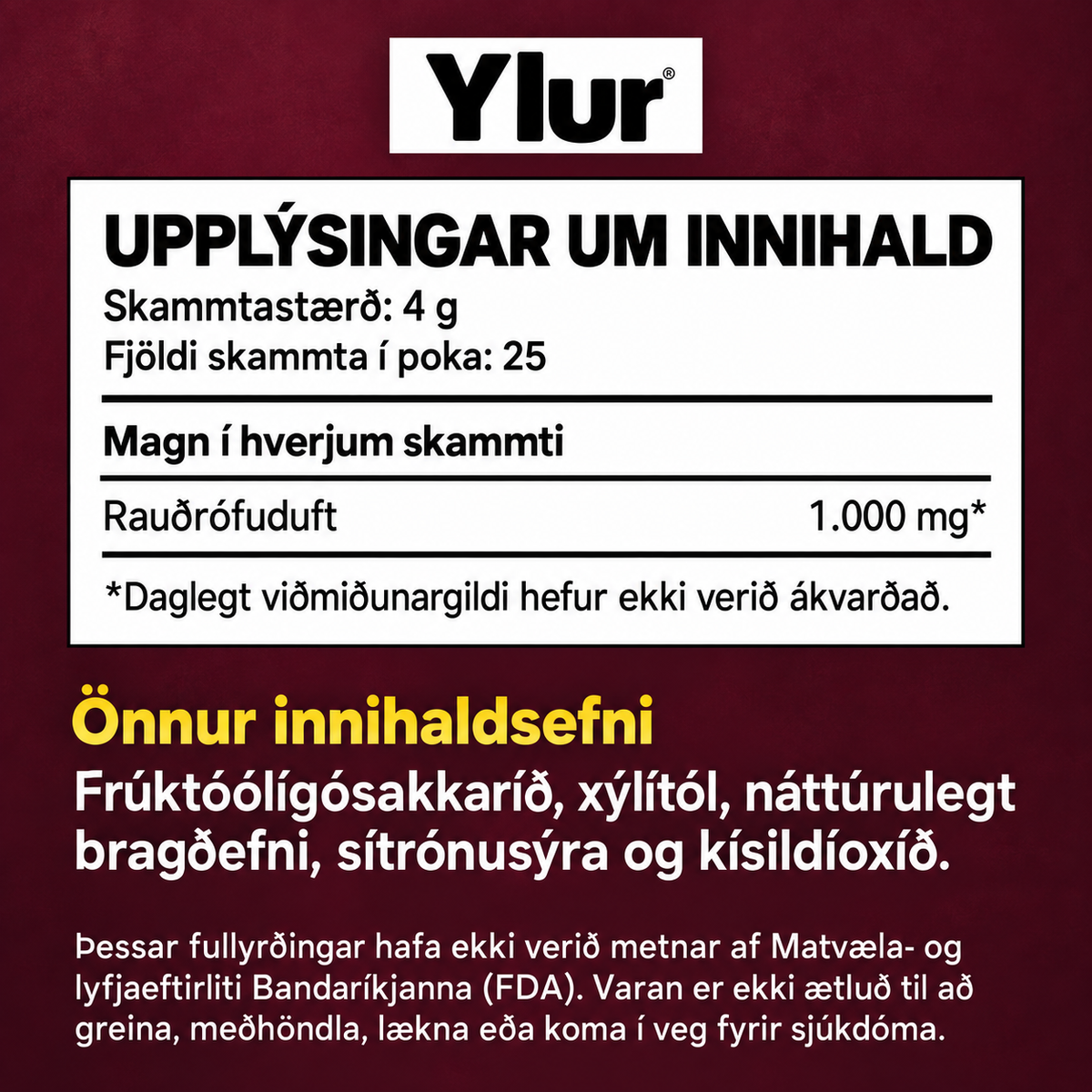 Ylur Rauðrófuduft